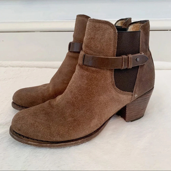 Rag & Bone Durham Chelsea Boots Suede Brown - Picture 1 of 8